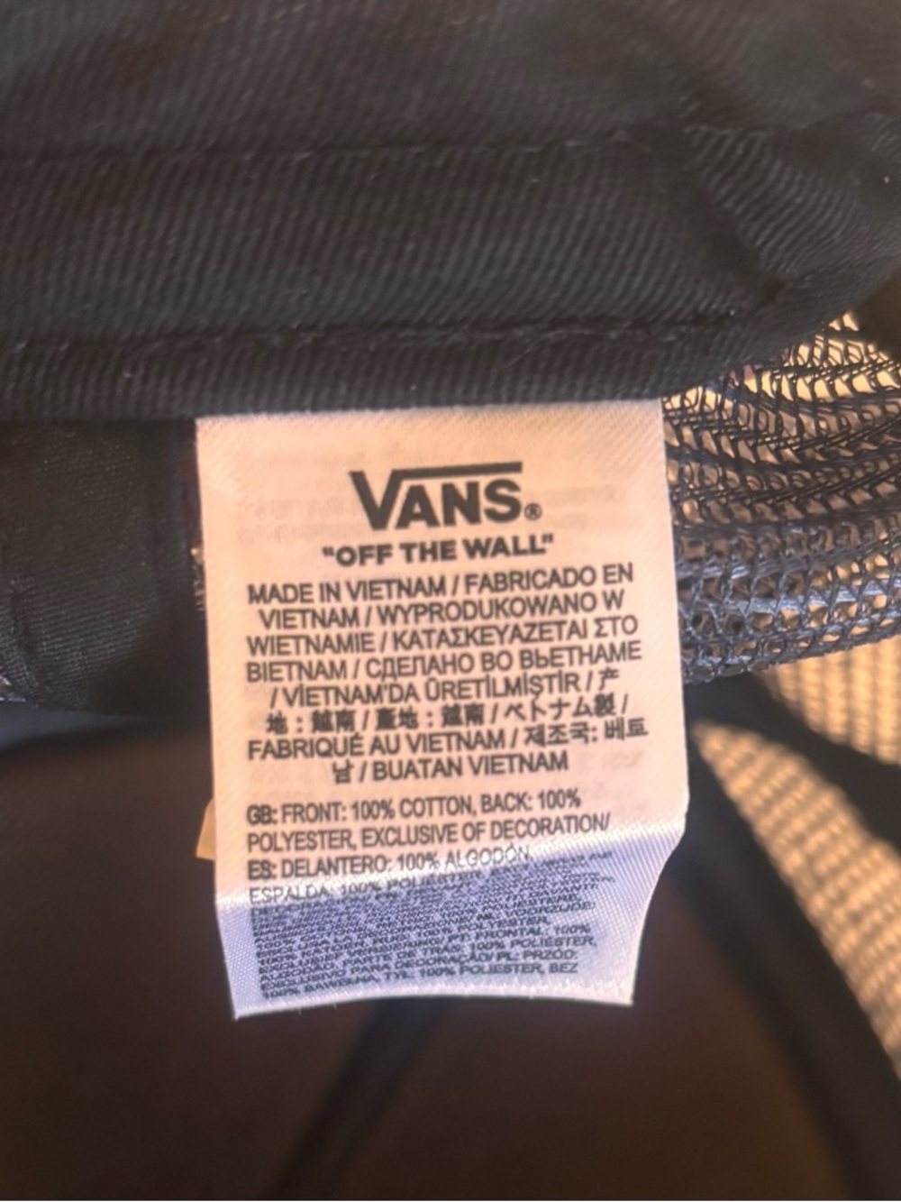Vans Hat Off the Wall black floral classic patch trucker hat - Picture 2 of 5